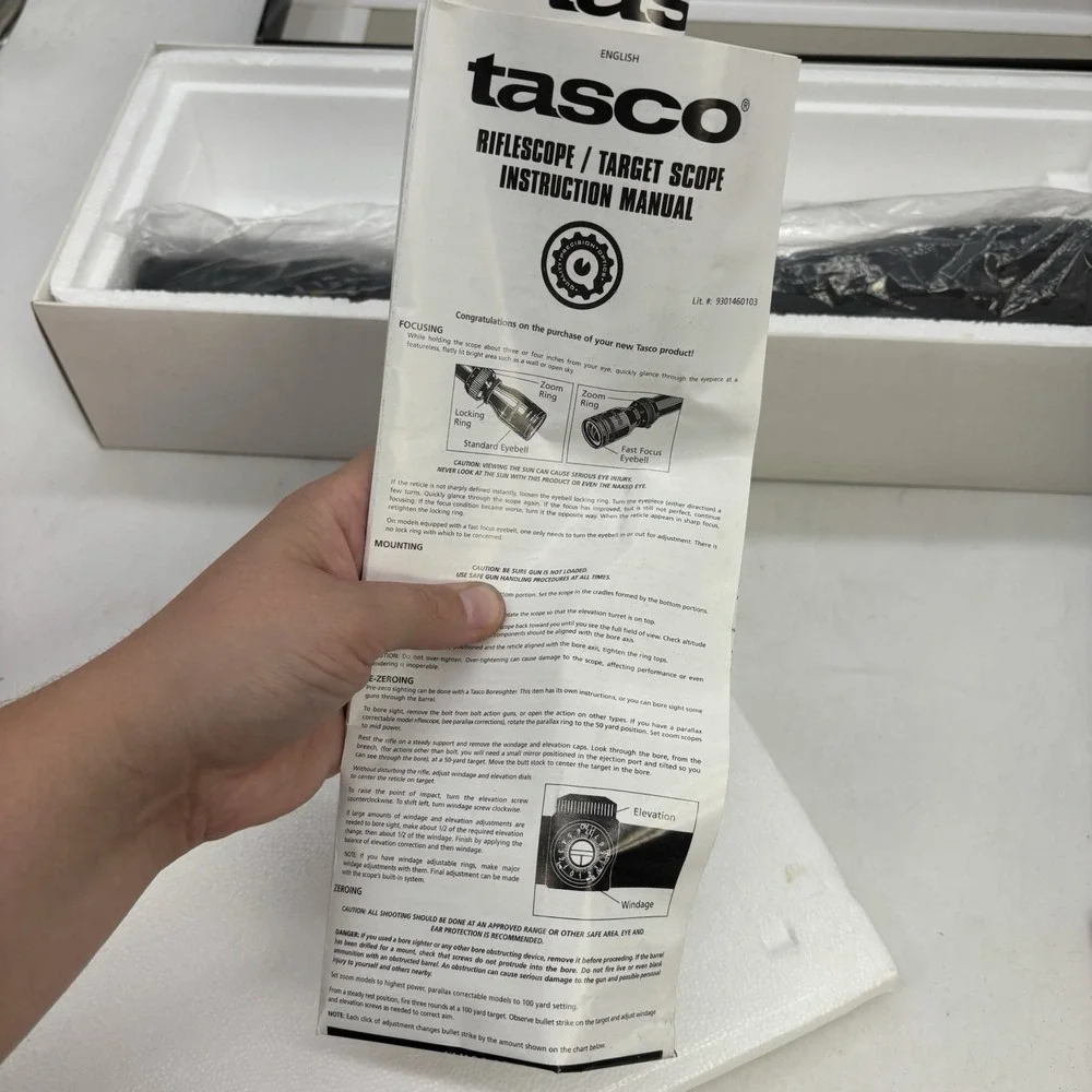 Tasco TG104050DS 10-40x50 Target Varmint Riflescope NEW IN BOX 1/8 MOA Dot